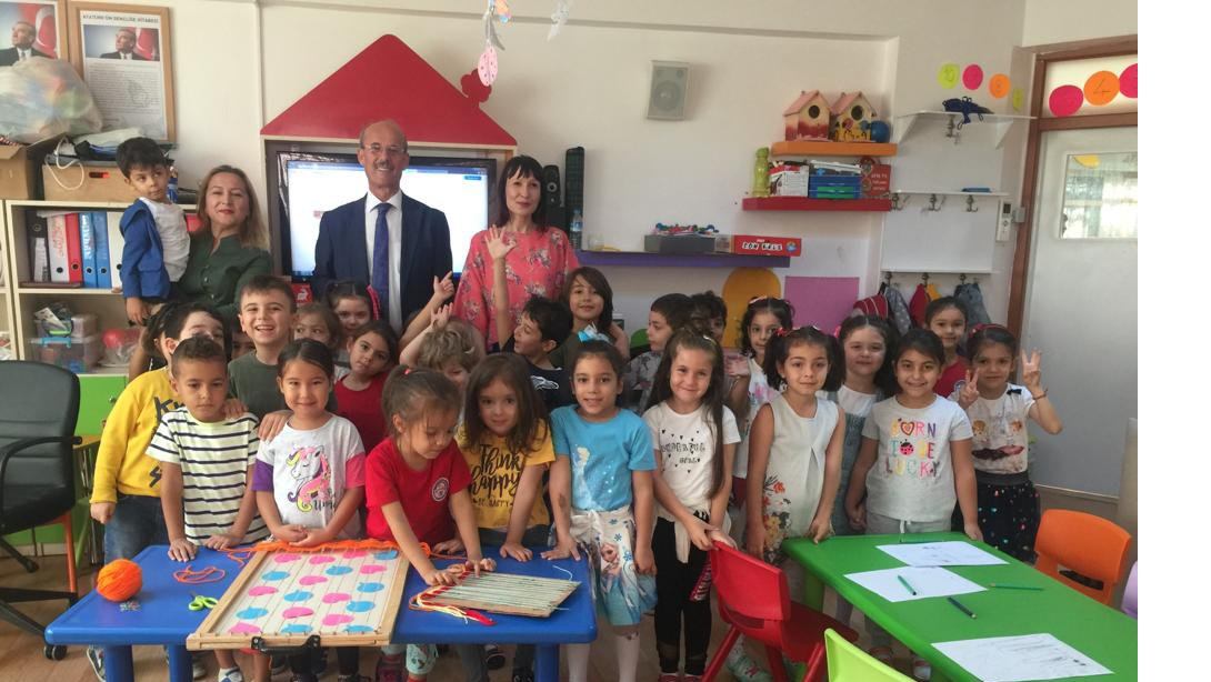 İlçe Milli Eğitim Müdürümüz Mustafa ÖZMEN'nin Mimar Sinan Anaokulu ziyareti.