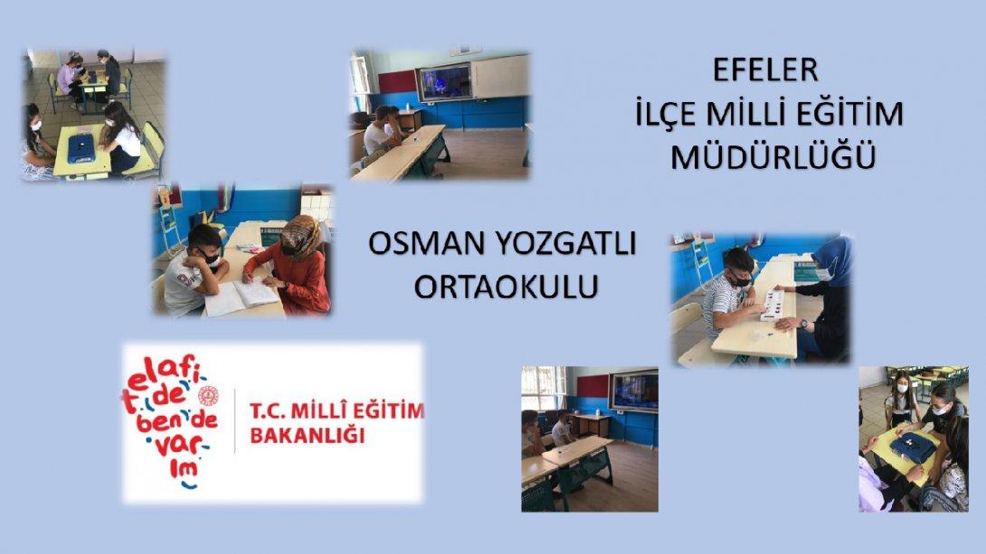 Osman Yozgatlı Ortaokulu  Özel Eğitim Sınıfının Telafide Ben de Varım çalışmaları.