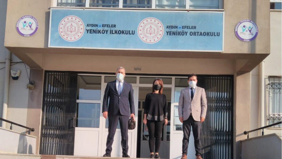 İlçe Milli Eğitim Müdürümüz Sayın Hakan ÖZCAN Efeler Yeniköy İlkokulu/Ortaokulu nu ziyaret ederek, bayrak törenine katıldı.