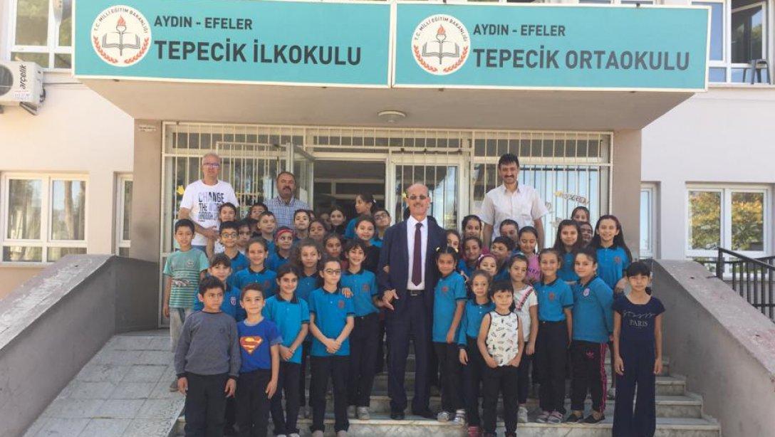 İlçe Milli Eğitim Müdürümüz Sayın Mustafa ÖZMEN, Tepecik Ortaokulu'nu ziyaret etti