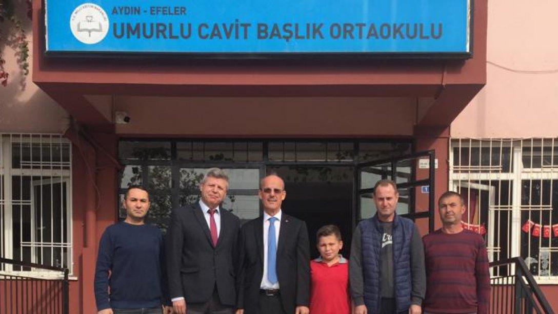 İlçe Milli Eğitim Müdürümüz Sayın Mustafa ÖZMEN, Efeler Umurlu Cavit Başlık Ortaokulu'nu ziyaret etti.